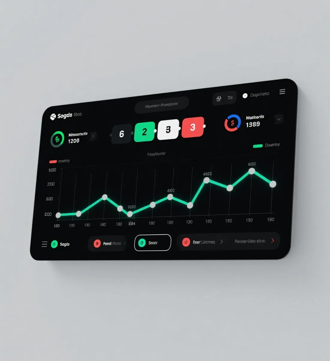 即時賽況面板示意